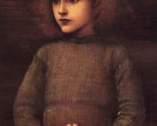 爱德华 科莱 伯恩 琼斯 : Portrait of a Young Boy